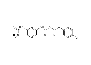 N-({[3-(acetylamino)phenyl]amino}carbonothioyl)-2-(4-chlorophenyl)acetamide