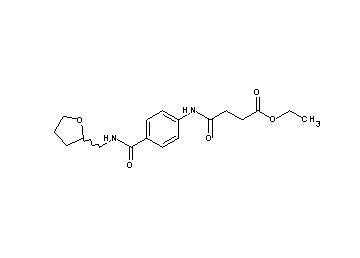 ethyl 4-oxo-4-[(4-{[(tetrahydro-2-furanylmethyl)amino]carbonyl}phenyl)amino]butanoate