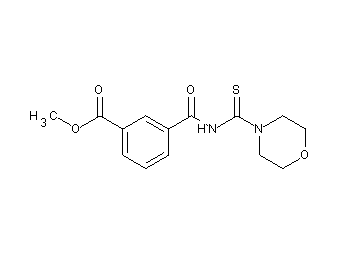 methyl 3-{[(4-morpholinylcarbonothioyl)amino]carbonyl}benzoate
