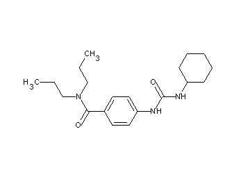4-{[(cyclohexylamino)carbonyl]amino}-N,N-dipropylbenzamide