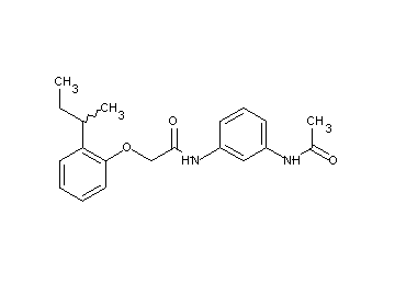 N-[3-(acetylamino)phenyl]-2-(2-sec-butylphenoxy)acetamide