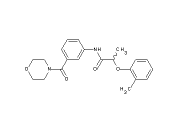 2-(2-methylphenoxy)-N-[3-(4-morpholinylcarbonyl)phenyl]propanamide