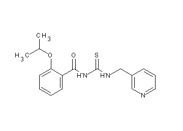 2-isopropoxy-N-{[(3-pyridinylmethyl)amino]carbonothioyl}benzamide