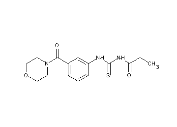 N-({[3-(4-morpholinylcarbonyl)phenyl]amino}carbonothioyl)propanamide