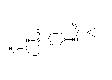N-{4-[(sec-butylamino)sulfonyl]phenyl}cyclopropanecarboxamide