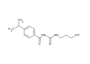 N-{[(3-hydroxypropyl)amino]carbonothioyl}-4-isopropylbenzamide