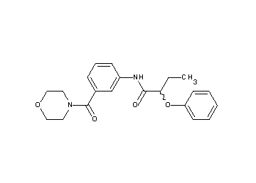N-[3-(4-morpholinylcarbonyl)phenyl]-2-phenoxybutanamide