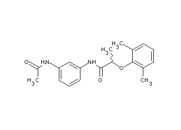 N-[3-(acetylamino)phenyl]-2-(2,6-dimethylphenoxy)propanamide