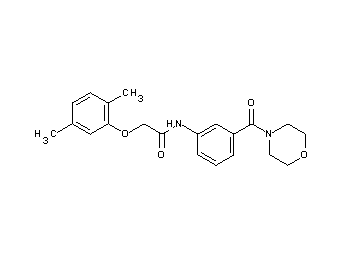 2-(2,5-dimethylphenoxy)-N-[3-(4-morpholinylcarbonyl)phenyl]acetamide