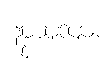 N-(3-{[2-(2,5-dimethylphenoxy)acetyl]amino}phenyl)propanamide