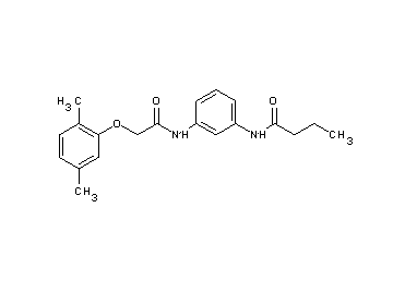 N-(3-{[2-(2,5-dimethylphenoxy)acetyl]amino}phenyl)butanamide
