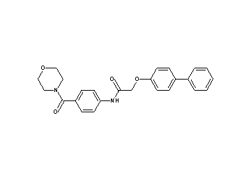 2-(4-biphenylyloxy)-N-[4-(4-morpholinylcarbonyl)phenyl]acetamide