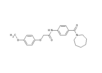 N-[4-(1-azepanylcarbonyl)phenyl]-2-(4-methoxyphenoxy)acetamide