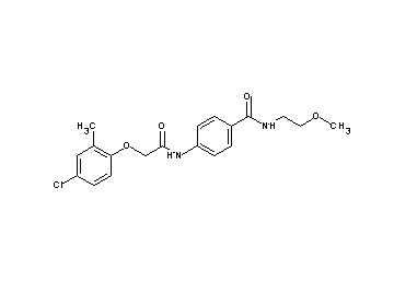 4-{[(4-chloro-2-methylphenoxy)acetyl]amino}-N-(2-methoxyethyl)benzamide