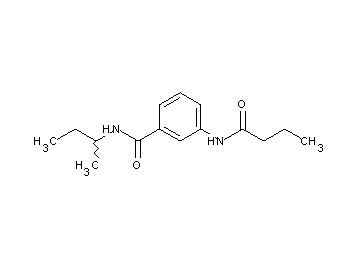 N-(sec-butyl)-3-(butyrylamino)benzamide