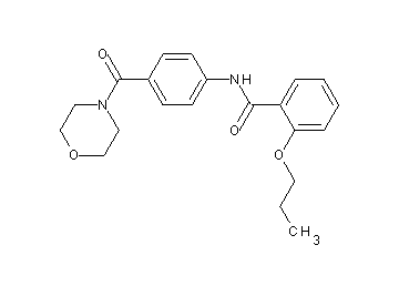 N-[4-(4-morpholinylcarbonyl)phenyl]-2-propoxybenzamide