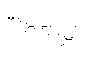 4-{[(2,5-dimethylphenoxy)acetyl]amino}-N-propylbenzamide