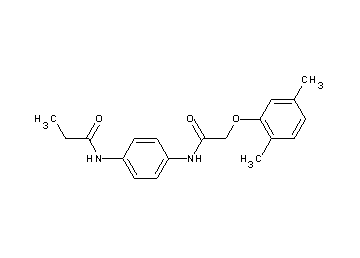 N-(4-{[2-(2,5-dimethylphenoxy)acetyl]amino}phenyl)propanamide