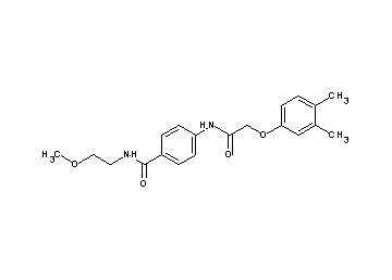 4-{[(3,4-dimethylphenoxy)acetyl]amino}-N-(2-methoxyethyl)benzamide