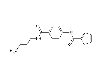 N-{4-[(butylamino)carbonyl]phenyl}-2-thiophenecarboxamide