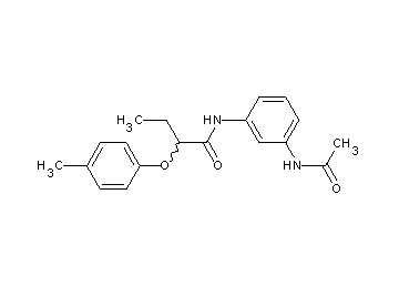 N-[3-(acetylamino)phenyl]-2-(4-methylphenoxy)butanamide