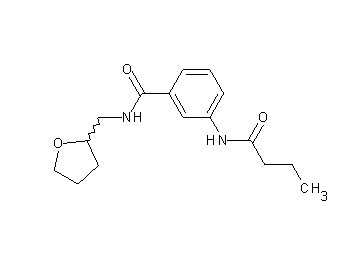 3-(butyrylamino)-N-(tetrahydro-2-furanylmethyl)benzamide