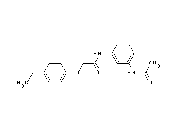 N-[3-(acetylamino)phenyl]-2-(4-ethylphenoxy)acetamide