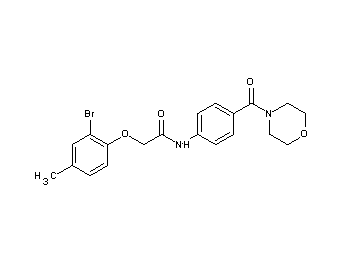 2-(2-bromo-4-methylphenoxy)-N-[4-(4-morpholinylcarbonyl)phenyl]acetamide
