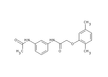 N-[3-(acetylamino)phenyl]-2-(2,5-dimethylphenoxy)acetamide