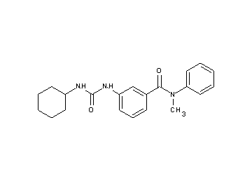 3-{[(cyclohexylamino)carbonyl]amino}-N-methyl-N-phenylbenzamide