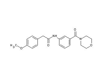 2-(4-methoxyphenyl)-N-[3-(4-morpholinylcarbonyl)phenyl]acetamide
