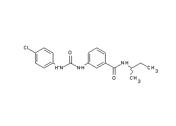 N-(sec-butyl)-3-({[(4-chlorophenyl)amino]carbonyl}amino)benzamide