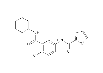 N-{4-chloro-3-[(cyclohexylamino)carbonyl]phenyl}-2-thiophenecarboxamide