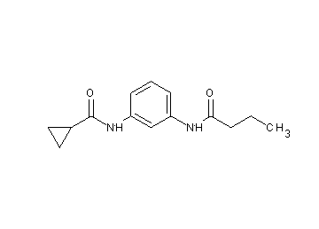 N-[3-(butyrylamino)phenyl]cyclopropanecarboxamide