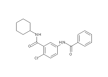 5-(benzoylamino)-2-chloro-N-cyclohexylbenzamide 5-(benzoylamino)-2-chloro-N-cyclohexylbenzamide