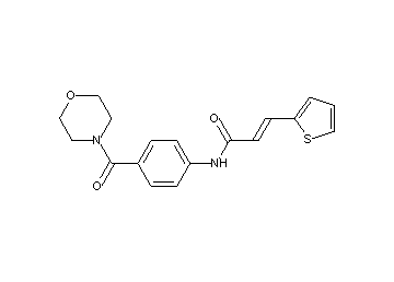 N-[4-(4-morpholinylcarbonyl)phenyl]-3-(2-thienyl)acrylamide