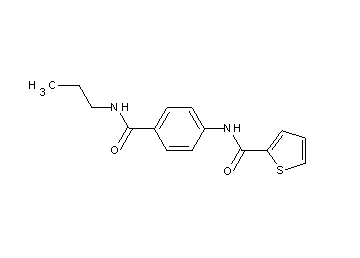 N-{4-[(propylamino)carbonyl]phenyl}-2-thiophenecarboxamide