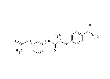 N-[3-(acetylamino)phenyl]-2-(4-isopropylphenoxy)propanamide