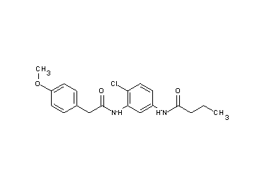 N-(4-chloro-3-{[(4-methoxyphenyl)acetyl]amino}phenyl)butanamide