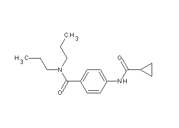 4-[(cyclopropylcarbonyl)amino]-N,N-dipropylbenzamide