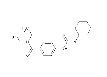 4-{[(cyclohexylamino)carbonyl]amino}-N,N-diethylbenzamide