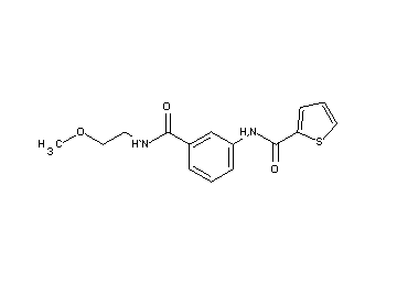 N-(3-{[(2-methoxyethyl)amino]carbonyl}phenyl)-2-thiophenecarboxamide