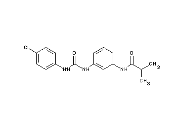 N-[3-({[(4-chlorophenyl)amino]carbonyl}amino)phenyl]-2-methylpropanamide