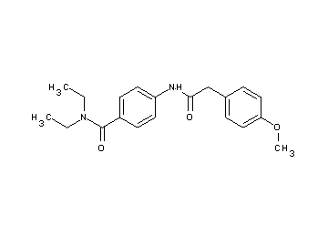 N,N-diethyl-4-{[(4-methoxyphenyl)acetyl]amino}benzamide