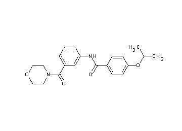 4-isopropoxy-N-[3-(4-morpholinylcarbonyl)phenyl]benzamide