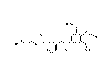 3,4,5-trimethoxy-N-(3-{[(2-methoxyethyl)amino]carbonyl}phenyl)benzamide