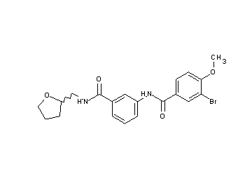 3-bromo-4-methoxy-N-(3-{[(tetrahydro-2-furanylmethyl)amino]carbonyl}phenyl)benzamide - Click Image to Close