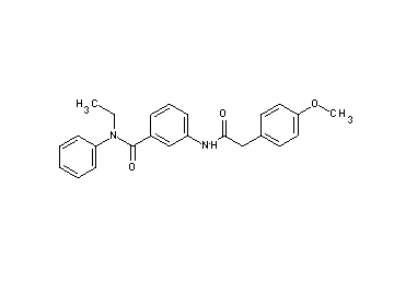 N-ethyl-3-{[(4-methoxyphenyl)acetyl]amino}-N-phenylbenzamide