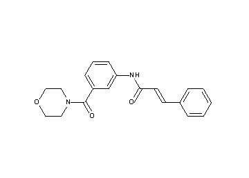 N-[3-(4-morpholinylcarbonyl)phenyl]-3-phenylacrylamide - Click Image to Close