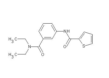 N-{3-[(diethylamino)carbonyl]phenyl}-2-thiophenecarboxamide